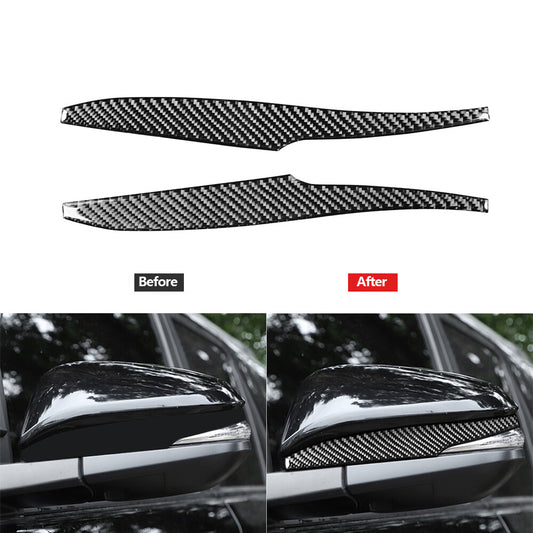 Carbon Fiber Rearview Mirror Decorative Cover Trim for Toyota 4Runner 2010-2020