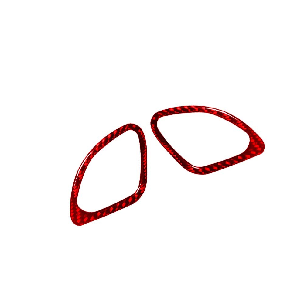 Red Dashboard Air Vent Frame Trim Cover Carbon Fiber for Chevy Impala 2014-2020