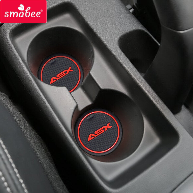 for Mitsubishi ASX 2019 2020 Anti-Slip Gate Slot Cup Mat Accessories Pad Coaster