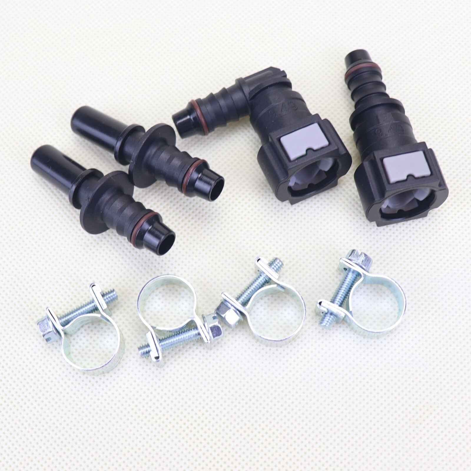 NEW 2 pairs Nylon Fuel Line Quick Connect Release Hose 9.49mm SAE 5/16 8mm