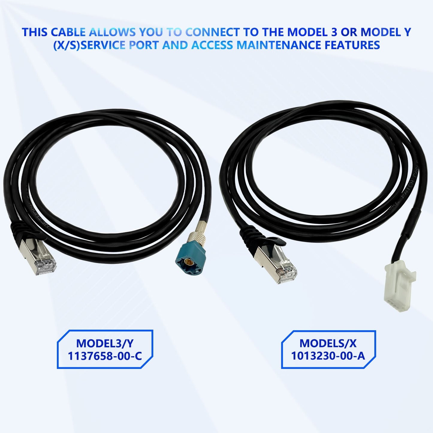 4Pcs set for Tesla Model 3/Y for Model S /X Diagnostic Programming Cable Adapter Tool