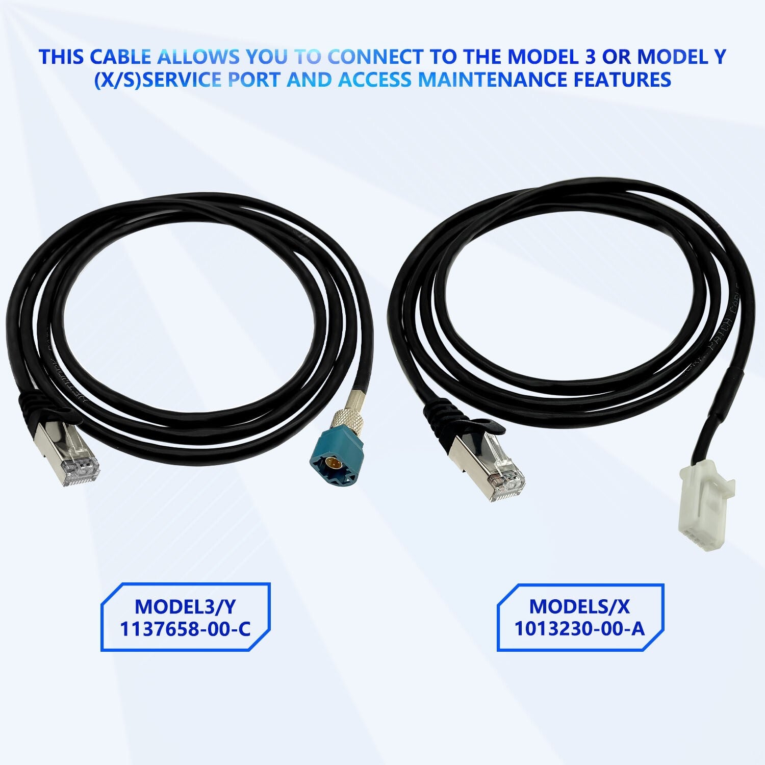 4Pcs set for Tesla Model 3/Y for Model S /X Diagnostic Programming Cable Adapter Tool