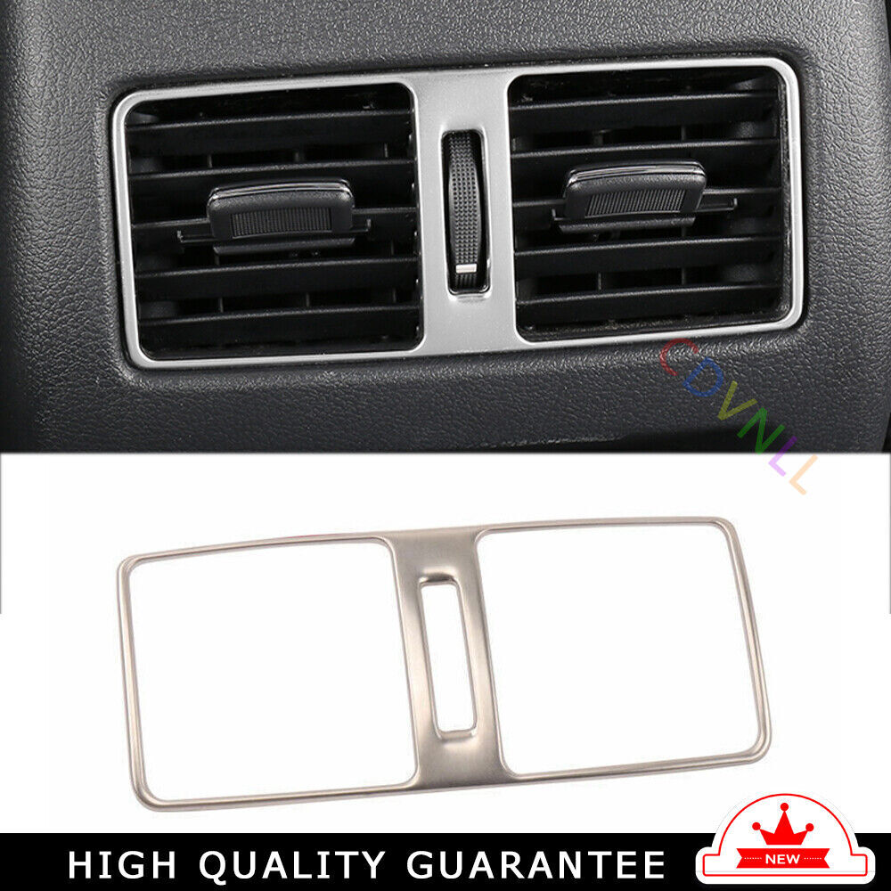 Rear Air Outlet Vent Frame Trim Fit for Nissan Altima Teana 2019-22 Silver Steel