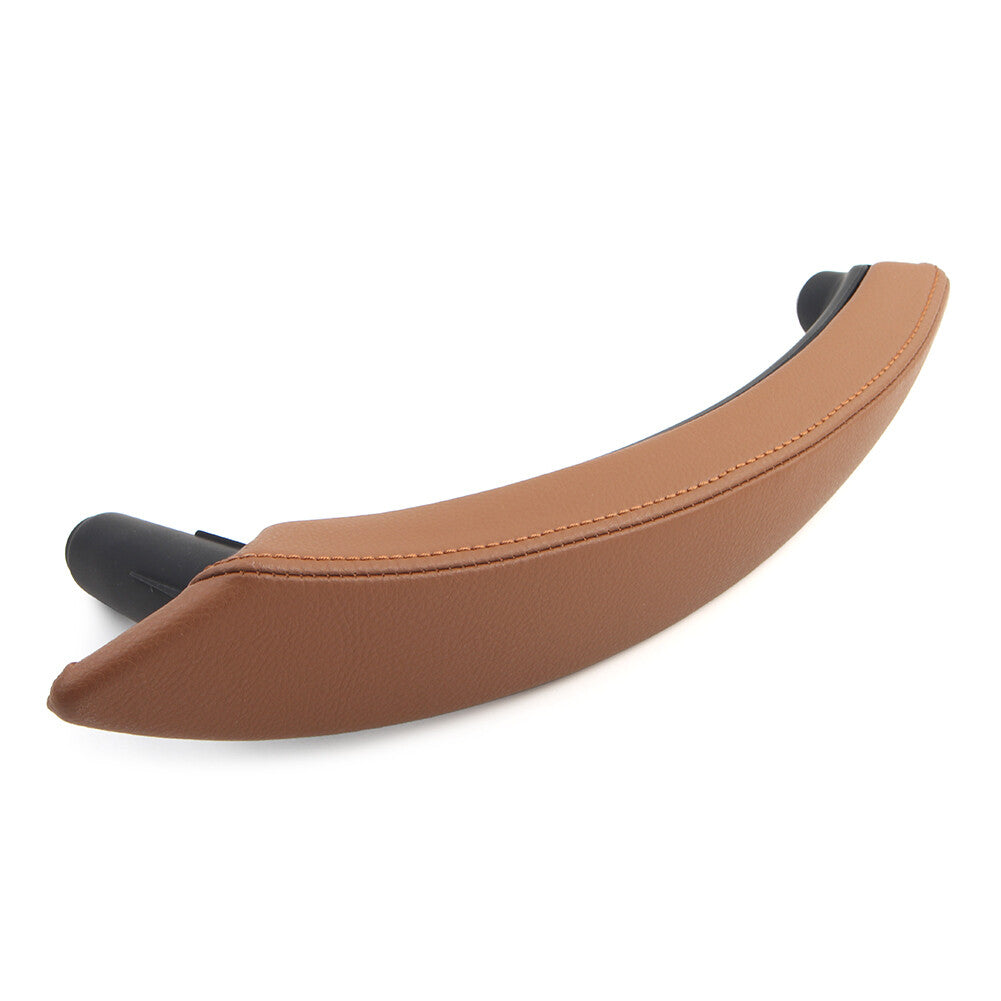 Fit for BMW X5 X6 E70 Yellow Brown 1x Door Trim Pull Handle Left Side Leather