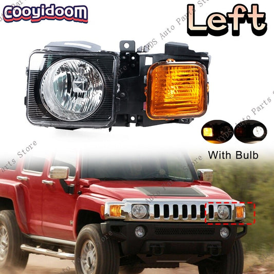 for Hummer H3 2006-2010 Left Side Day Running Lights Headlights Assembly
