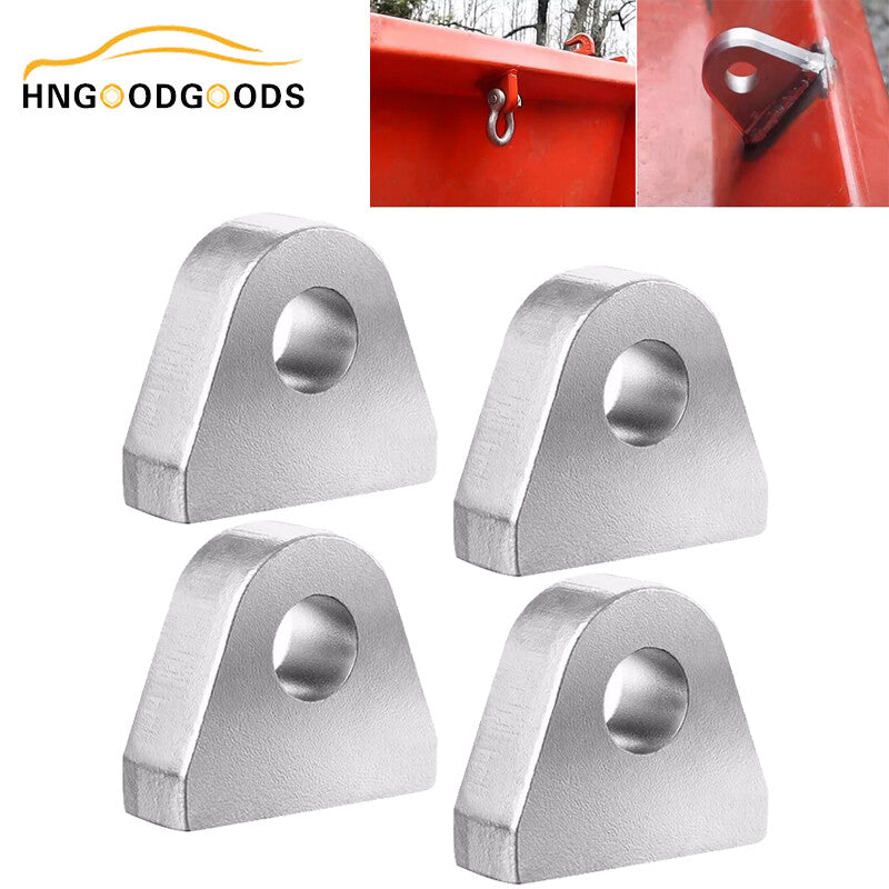 4-Piece Welded Shackles/Suspension Brackets, 1-Inch Thick Steel, for Off-Road Truck Bumpers