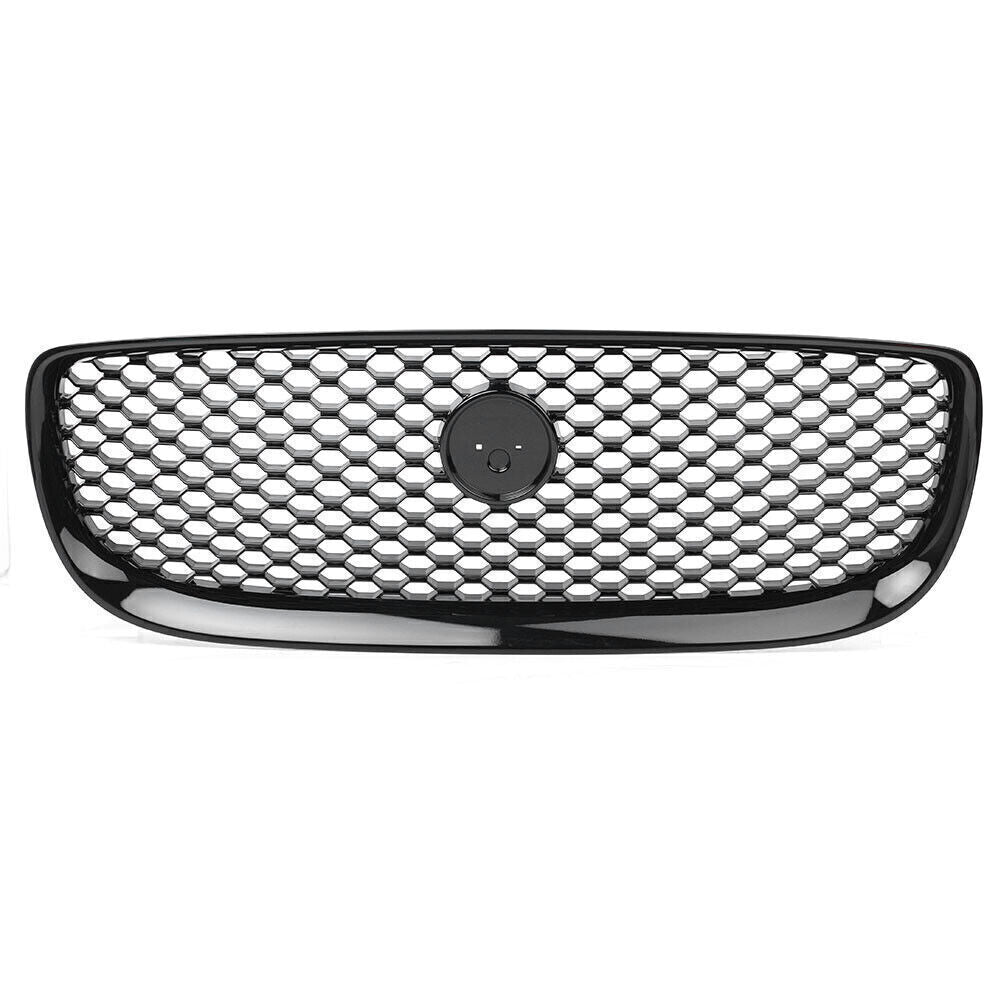 1X Car Radiator Front Bumper Upper Grille Grill Black Fit for Jaguar XE 2015-2018 17
