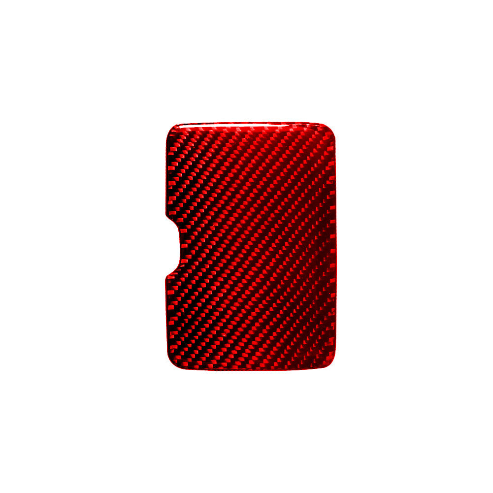 Red Carbon Fiber Driver Side Fuse Box Trim for Mitsubishi Outlander 2014-2016