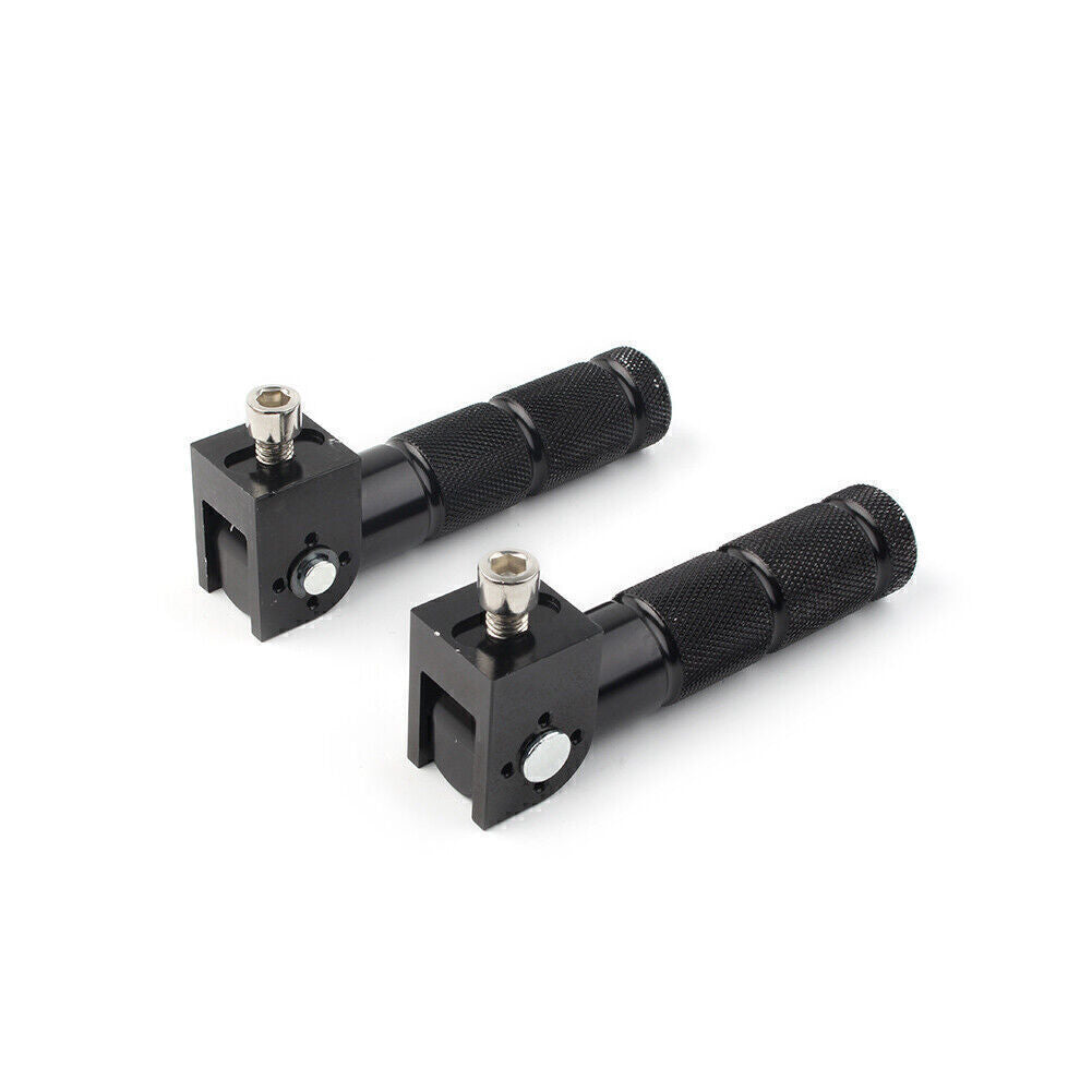 CNC Foldable Foot Pegs Footrests Universal Fit Motorcycle Bike Rear Pedals