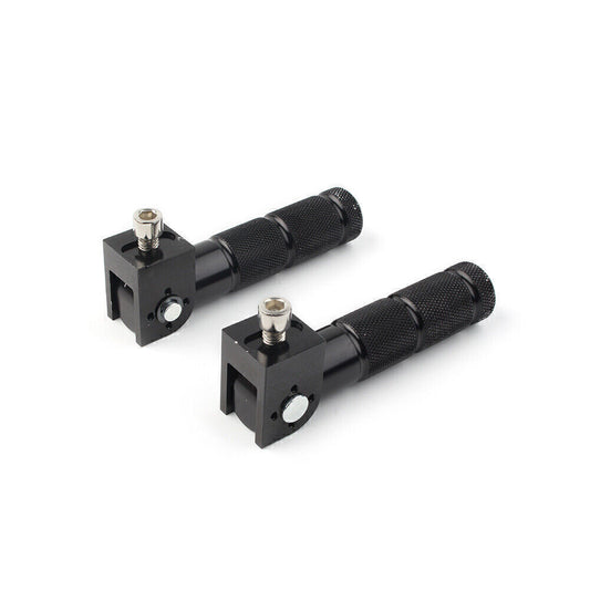 CNC Foldable Foot Pegs Footrests Universal Fit Motorcycle Bike Rear Pedals