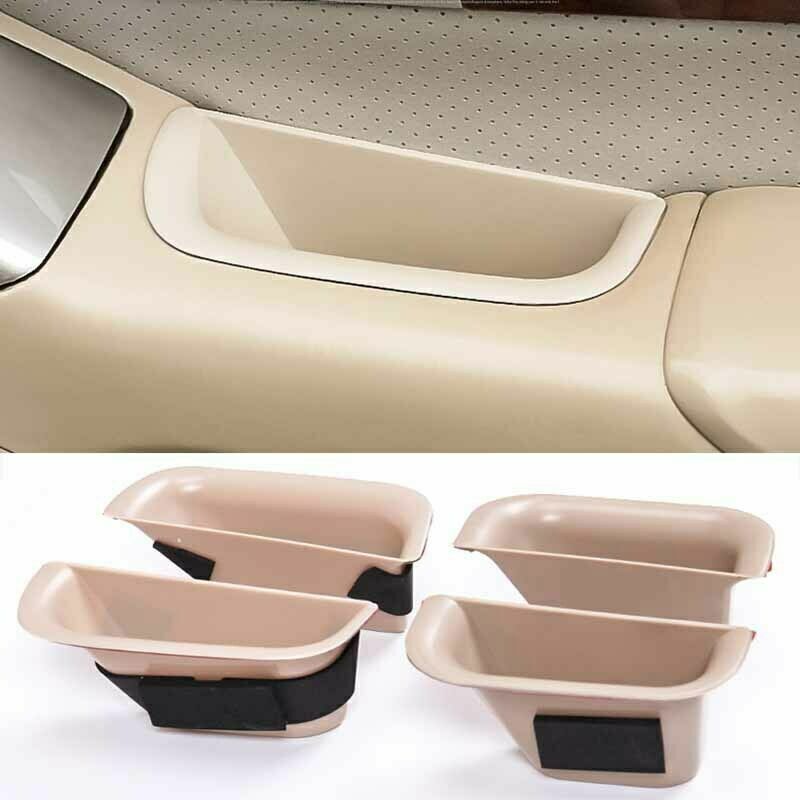 for Toyota Prado 2003-2009 Interior Door Handle Storage Box Organizer Tray Beige