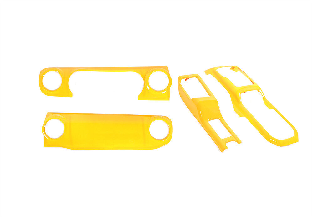 Center Console Dashboard Gear Shift Trim for Jeep for Wrangler JL JT 2018+ABS Yellow