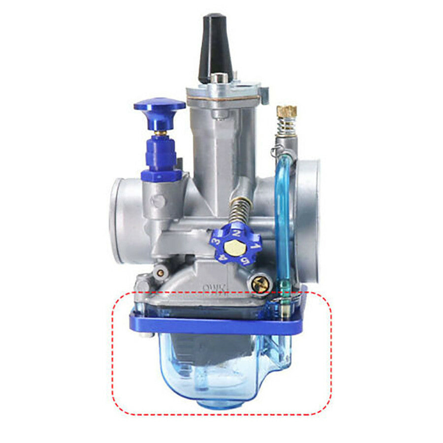 Plastic Carburetor Float Bowl Clear Oil Cup Protect Case For PWK I/II/III Carb