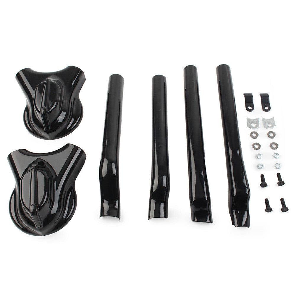 Hintere Phantomschwingen-Achsabdeckungskit f¨¹r for Harley Softail FXST FXSTC Schwarz