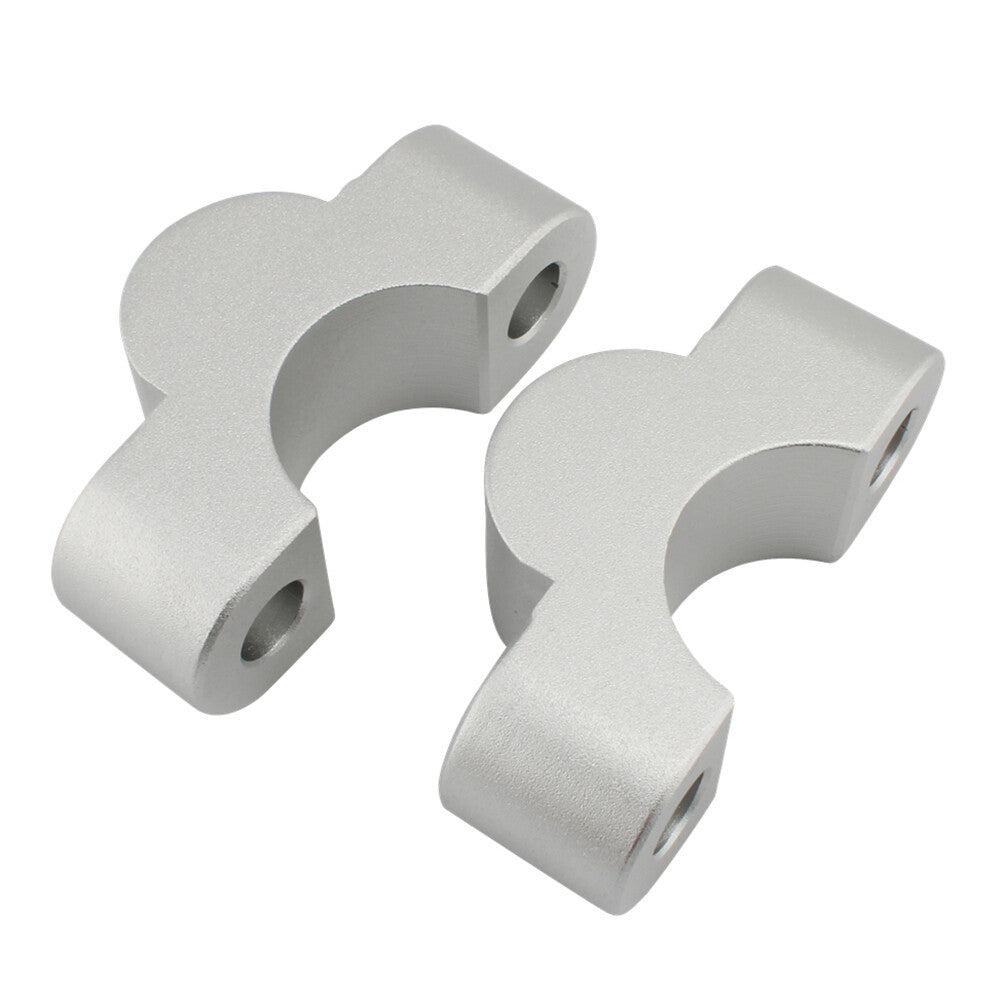 Handlebar Risers Handle Bar Lift Clamp Adapters for BMW S1000XR 2020-23 Silver