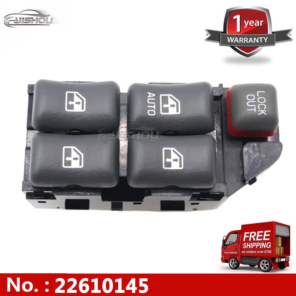 Power Window Main Switch 22610145 for Chevrolet Cavalier for Pontiac Bonneville