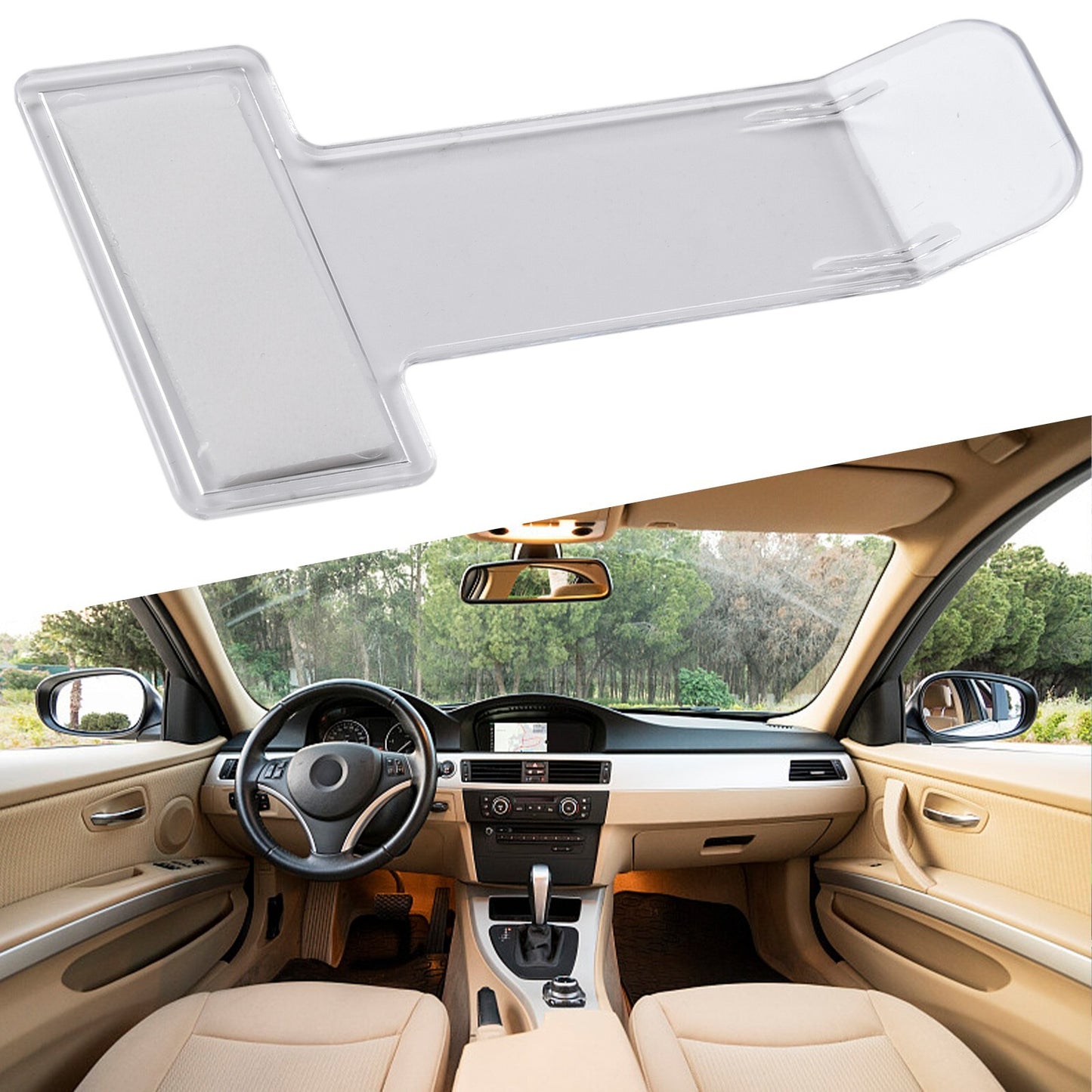 High-efficiency windshield fastener kit for vehicle parking tickets and permits