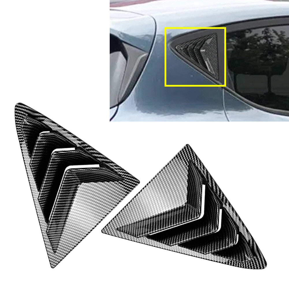 Rear Window Louver Shutter Cover Trim for Ford Fiesta MK8 2018-2024 18