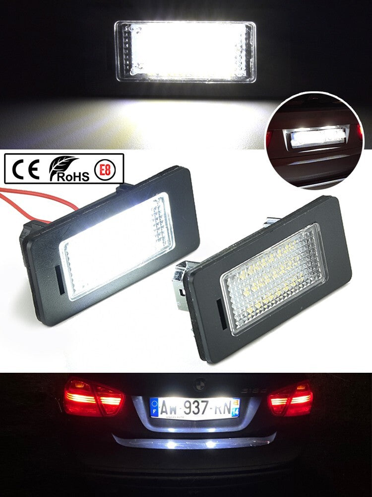 1pc Led License plate Light Lamp for BMW E90 1-5 Series X Series F23, F45 E82