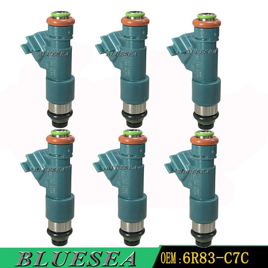 Sset of 6 FUEL INJECTORS 6R83-C7C for JAGUAR X-Type 3.0 V6 for Volvo XC60 3XC90 3.2