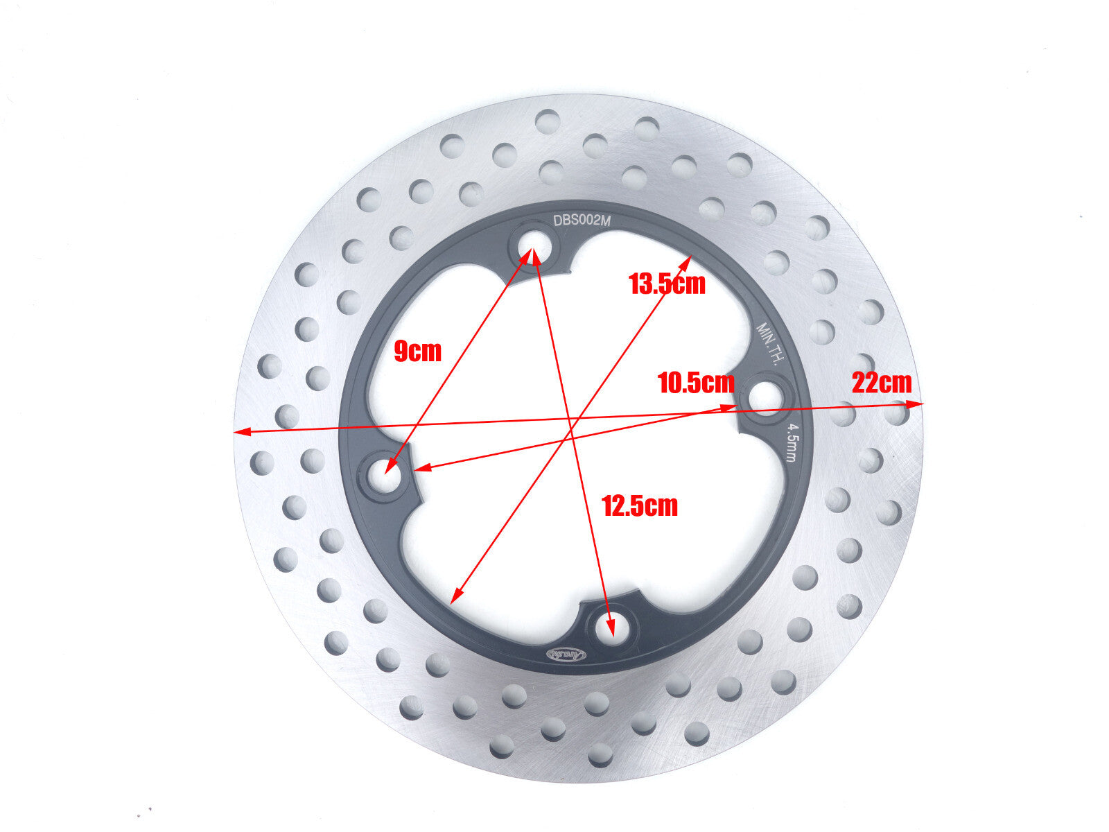Rear brake disc rotor suitable for Honda CBR250 CB250F NSS250 CBR600 CBR900R VTR1000