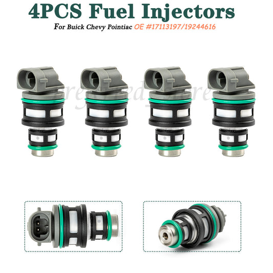 4¡Á Fuel Injector for Chevy S10 Cavalier for Buick for GMC Sonoma 2.2L 1994-1997 19244616