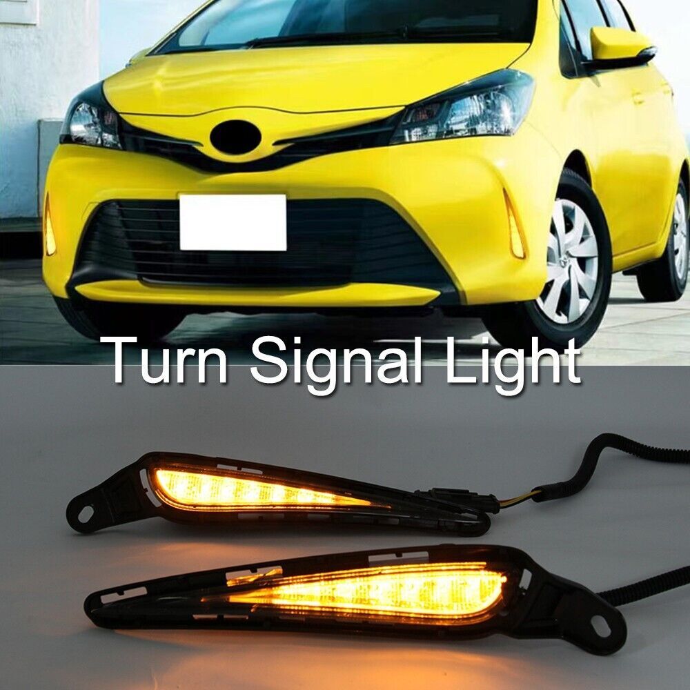 Fit for Toyota Vitz 2017 2018 2019 RightLeft Side LED Daytime Running Light DRL