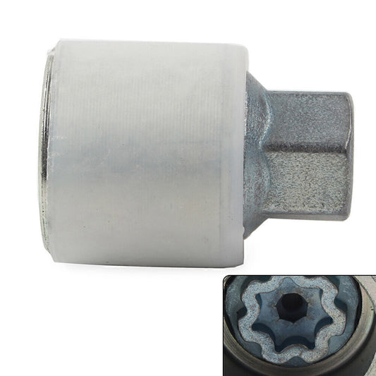1x Locking Wheel Nut Key Bolt Letter Q for Audi Chrome-molybdenum Steel Car