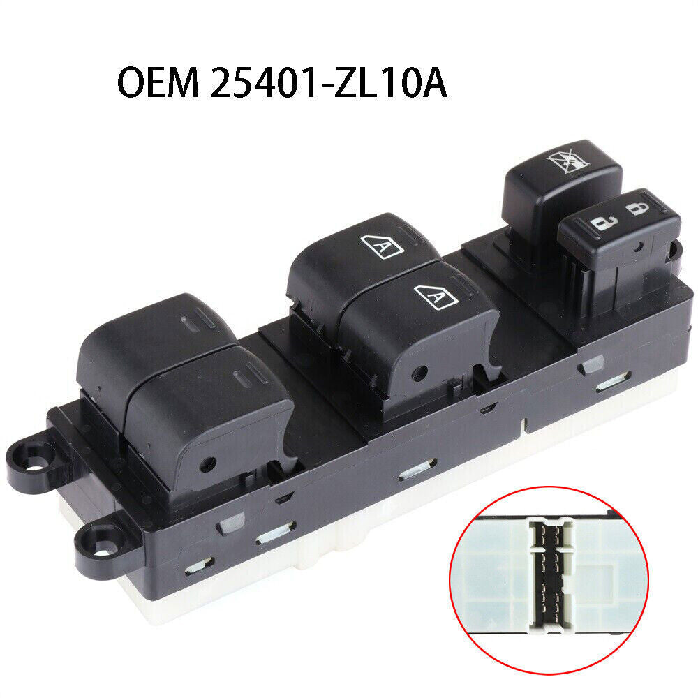 for Nissan Pathfinder 07-12 Front Left 25401-ZL10A Master Power Window Switch 1