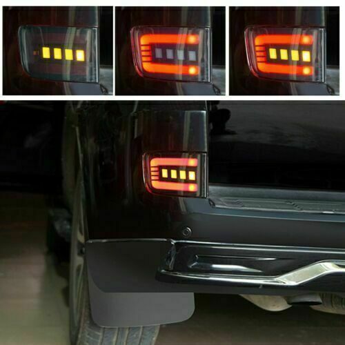 Rear Bumper LED Tail brake Fog light ABS For 2016-2021 for Toyota for Land Cruiser LC200
