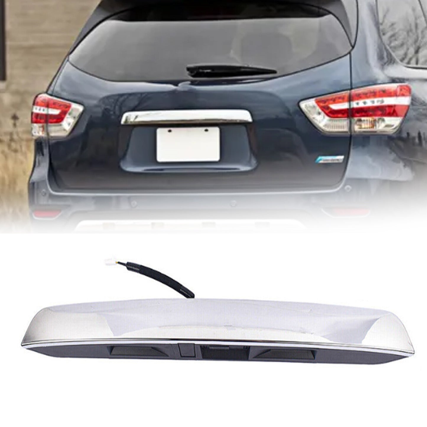 90810-9PG0A for 13-20 for Nissan Pathfinder 3.5L V6 Rear Liftgate Chrome Handle ASSY