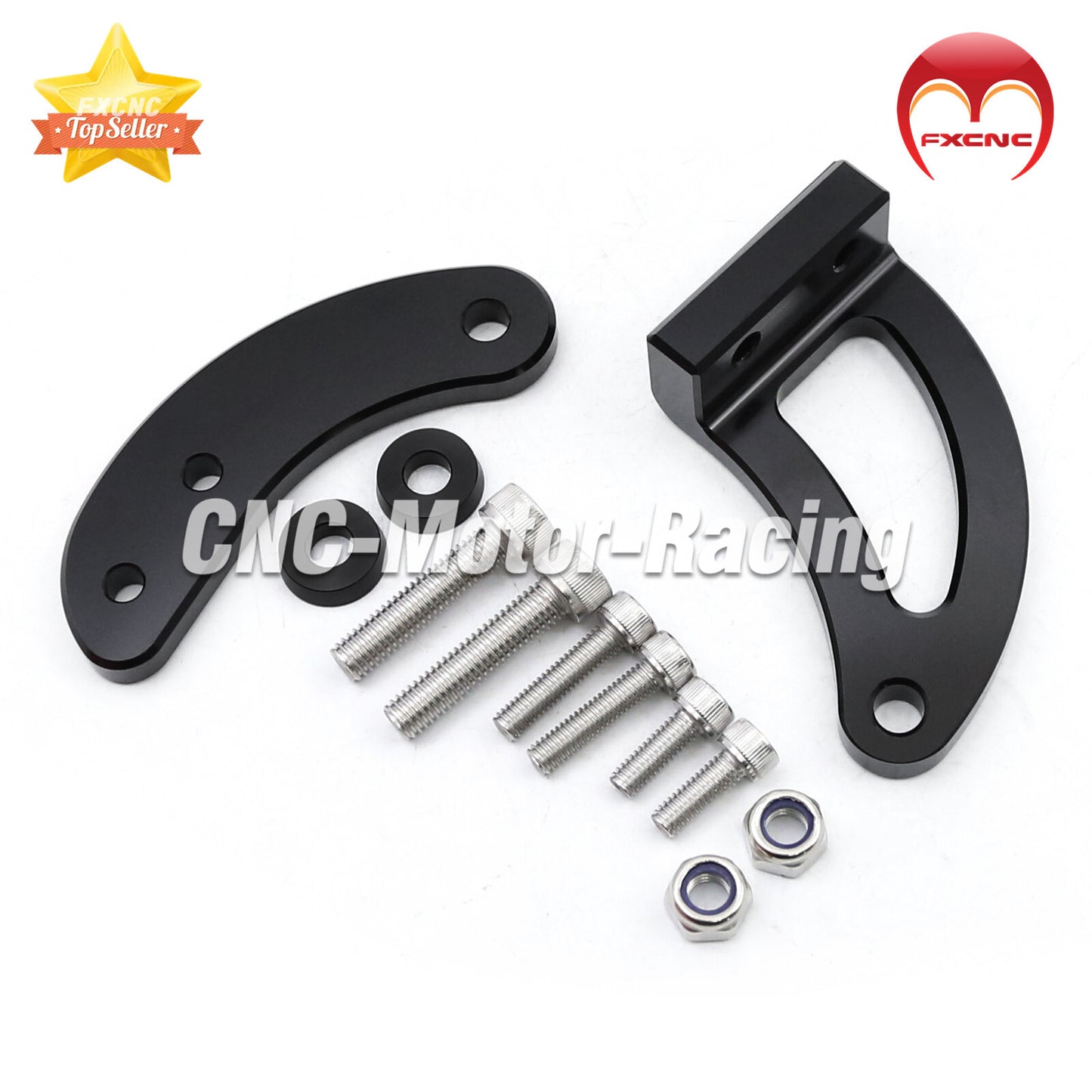 CNC Black Steering Damper Bracket Mounting Kit for Dualtron Victor Thunder DT3