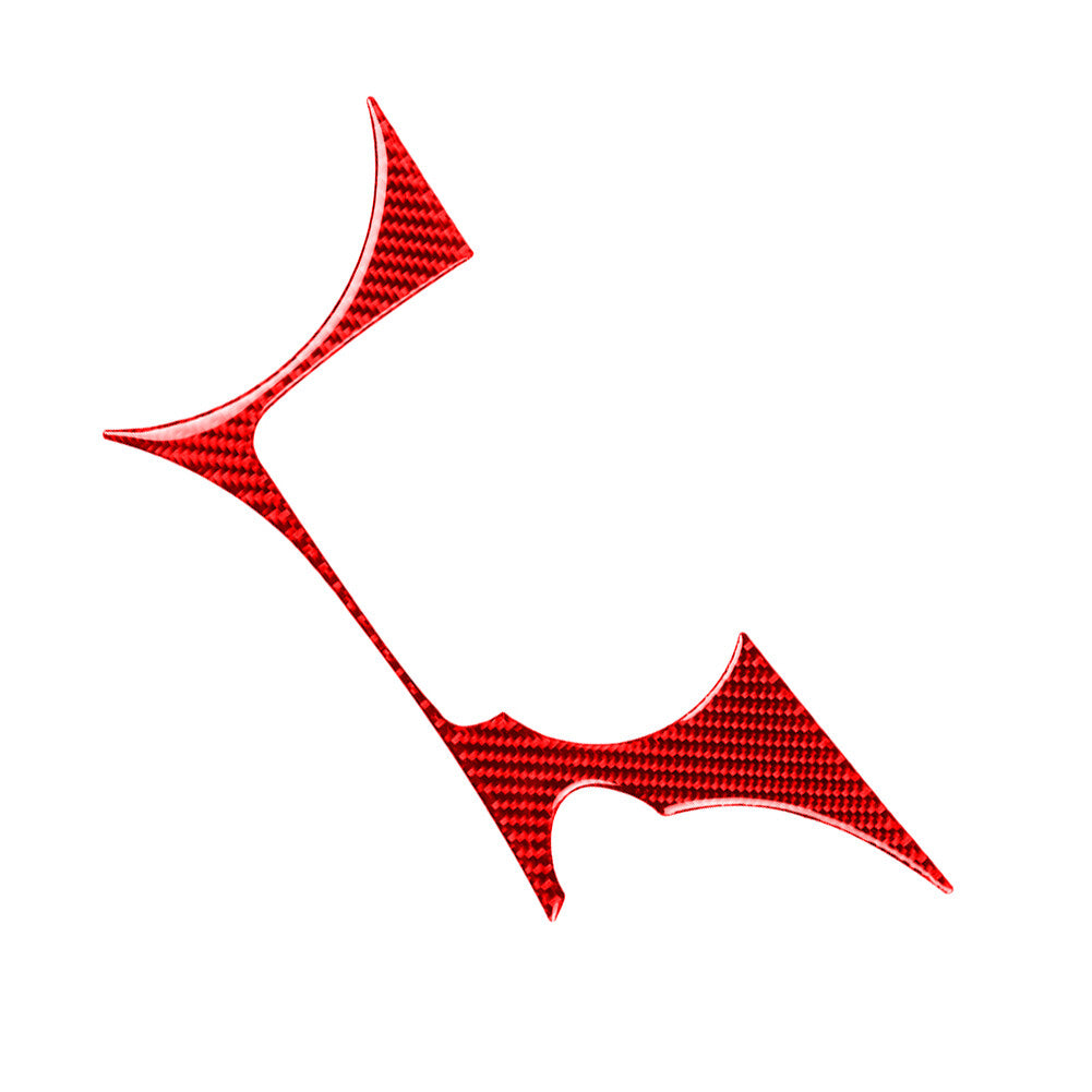 Red Carbon Fiber Water Cup Holder Frame Panel Cover Trim for Nissan 370Z 2009-20