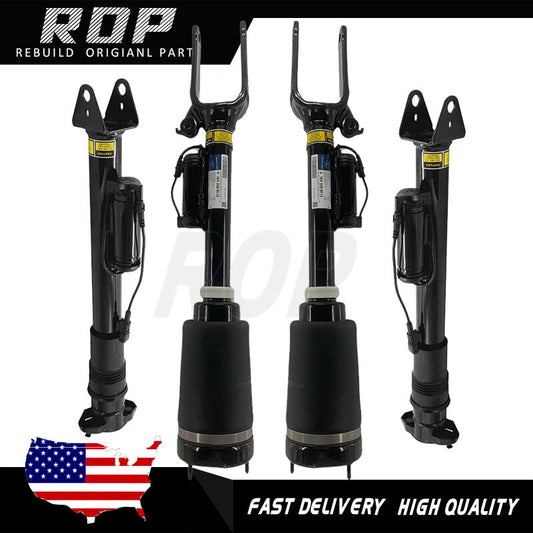 4Pcs Air Suspension Shocks Struts Front Rear for Mercedes M GL-Class W164 X164