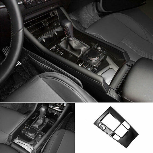 for Mazda 3 Axela 2019-2022 New Black Inner Console Gear Shift Panel Trim Cover