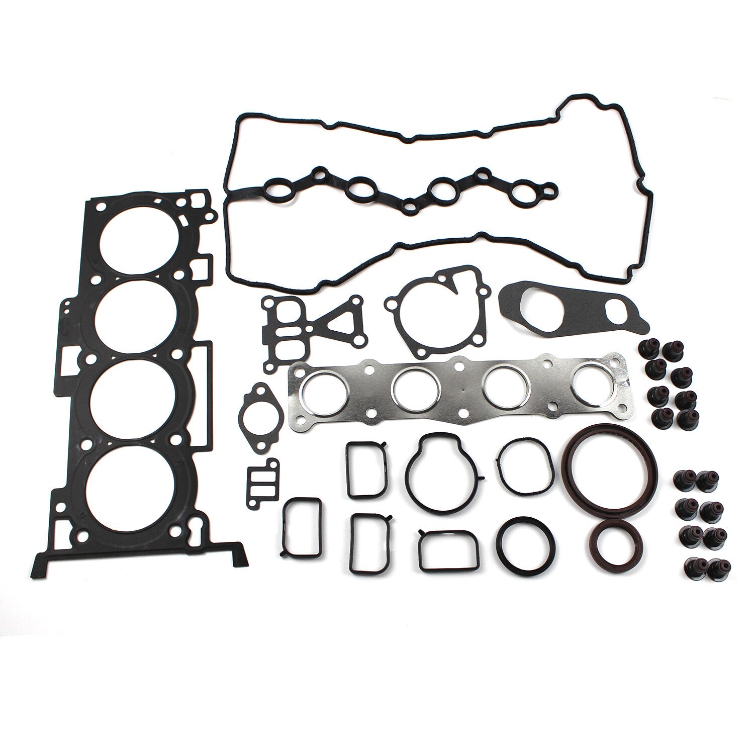 Engine Overhaul Gasket Set - 4pcs Engine Pistons Rings 23410-2G200 for Hyundai