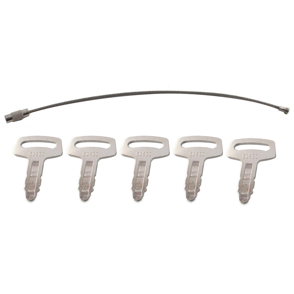 Ignition Key RC101-53630 For Kubota Excavator Loader and Generator Metal 5PCS