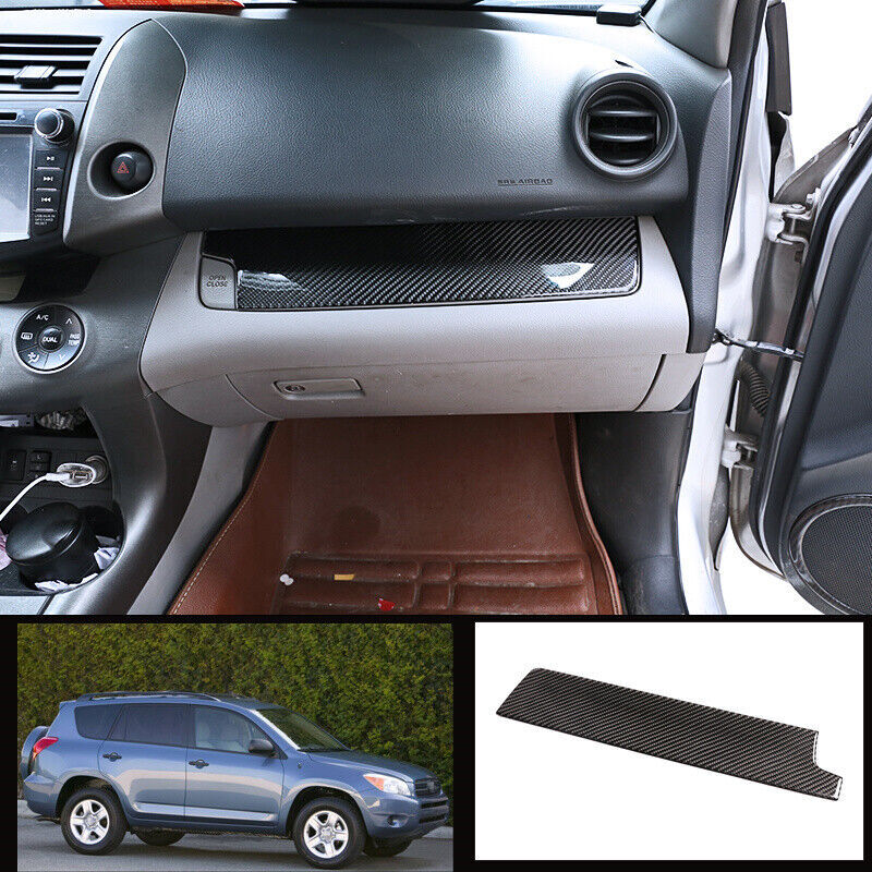 for Toyota RAV4 2006-2012 Real Carbon Fiber for Co -Pilot Dash Mat Strip Trim 1PCS