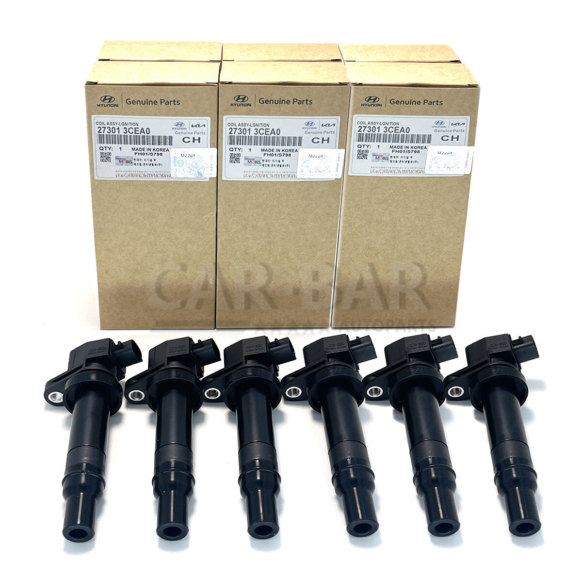 6x Ignition Coil 27301-3CEA0 for 2012-2020 for Hyundai Azera Grandeur 3.3L 3.0T