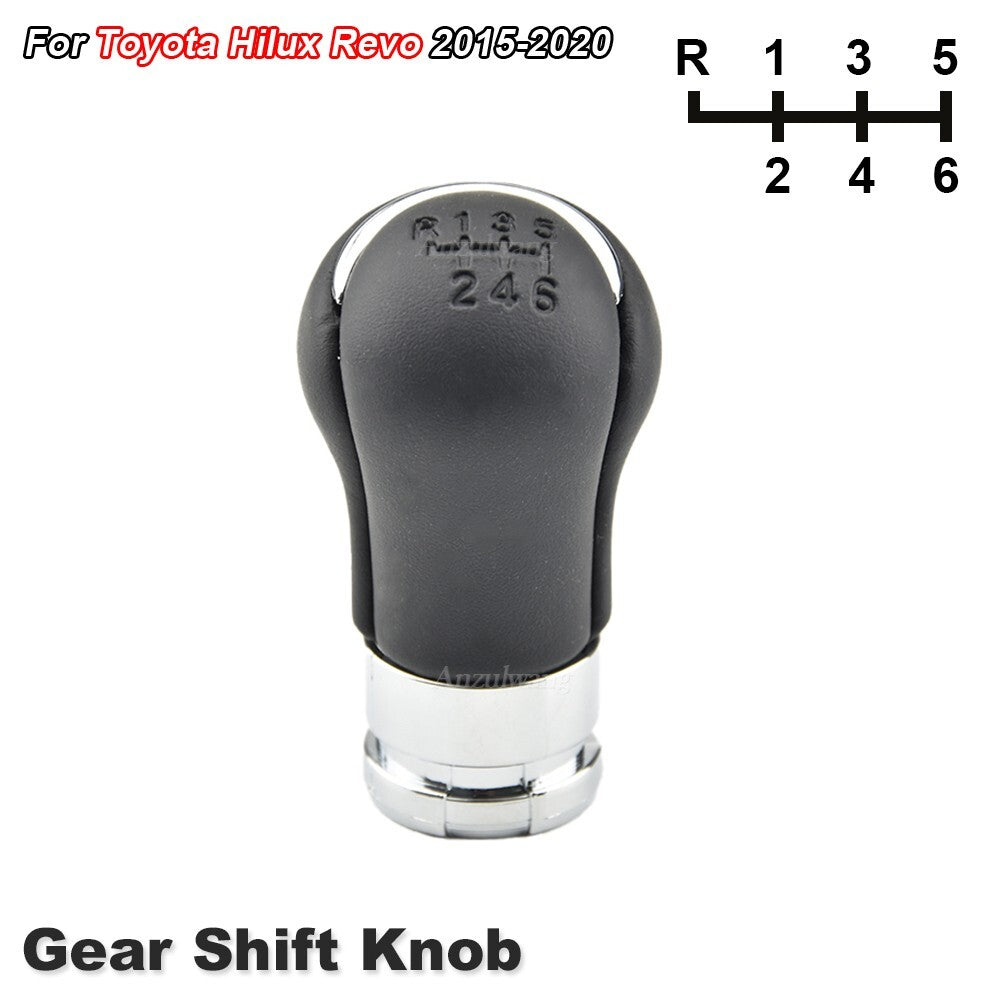 Gear Shift Knob Manual 6 Speed shift HandBall for TOYOTA HILUX REVO 2015-2020