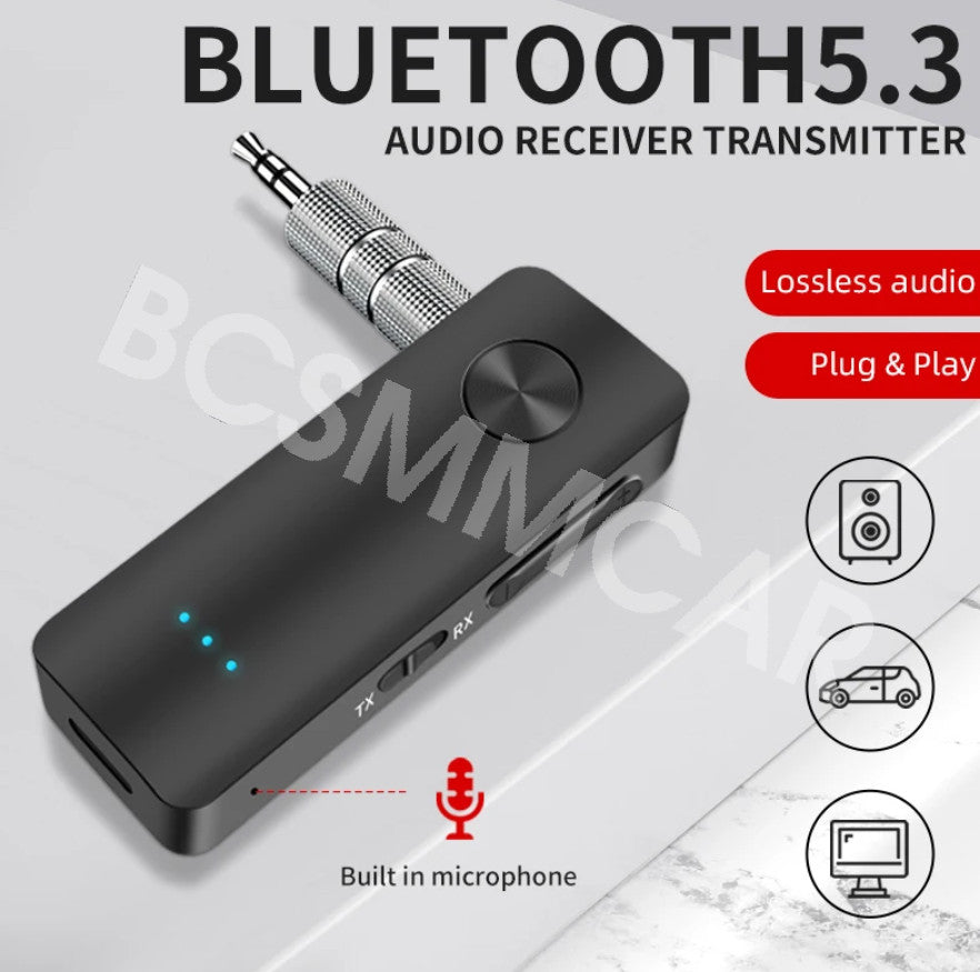 Wireless Bluetooth Transmitter Receiver Car Music Audio Aux Adapter Plug/Play