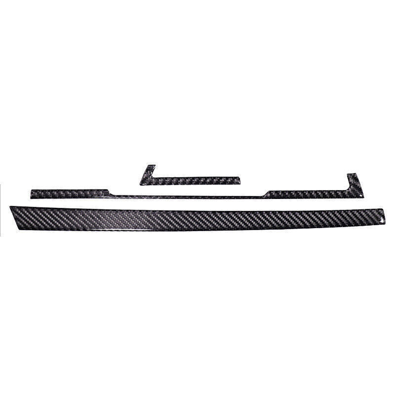 for Audi A5 A4 2017-24 Real Carbon Fiber Middle Console Dashboard Strip Trim 3P