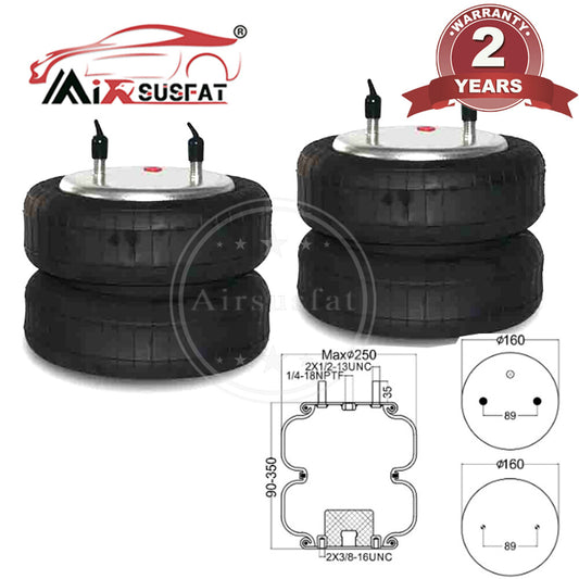 2XFor Firestone W01-358-6948 2B9-251 Air Suspension Spring Bag Assembly