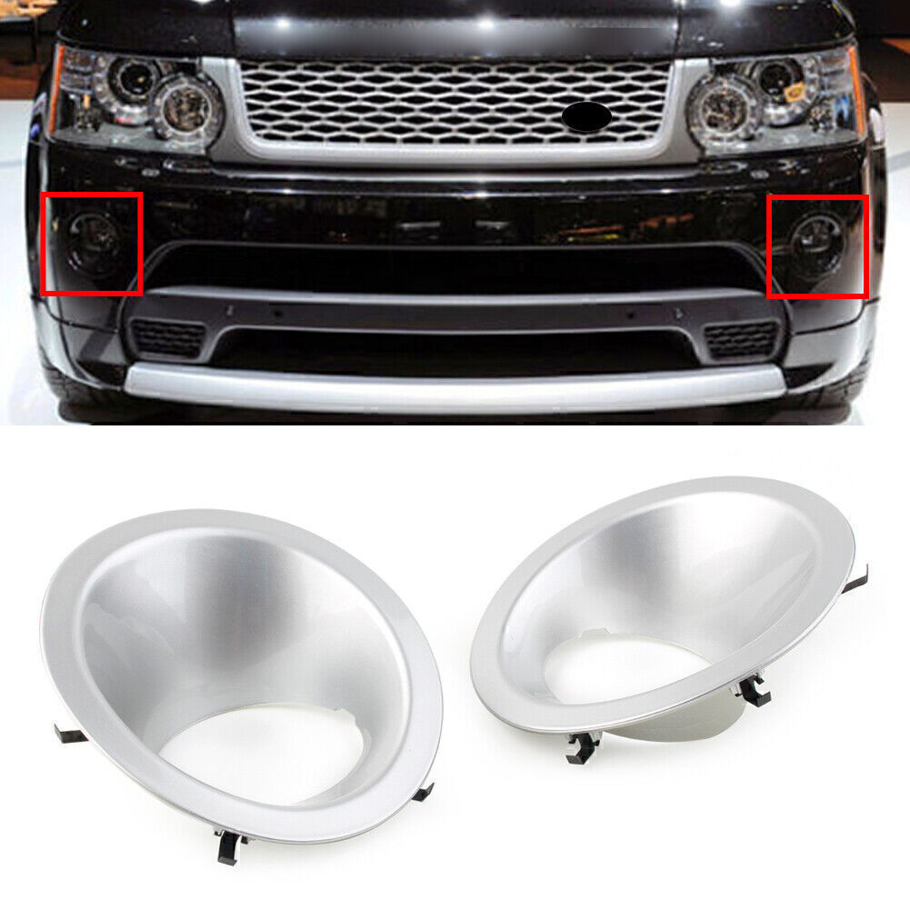 Pair Fog Lamp Light Bezel Cover Set for Range Rover Sport 2010 2011 2012 2013