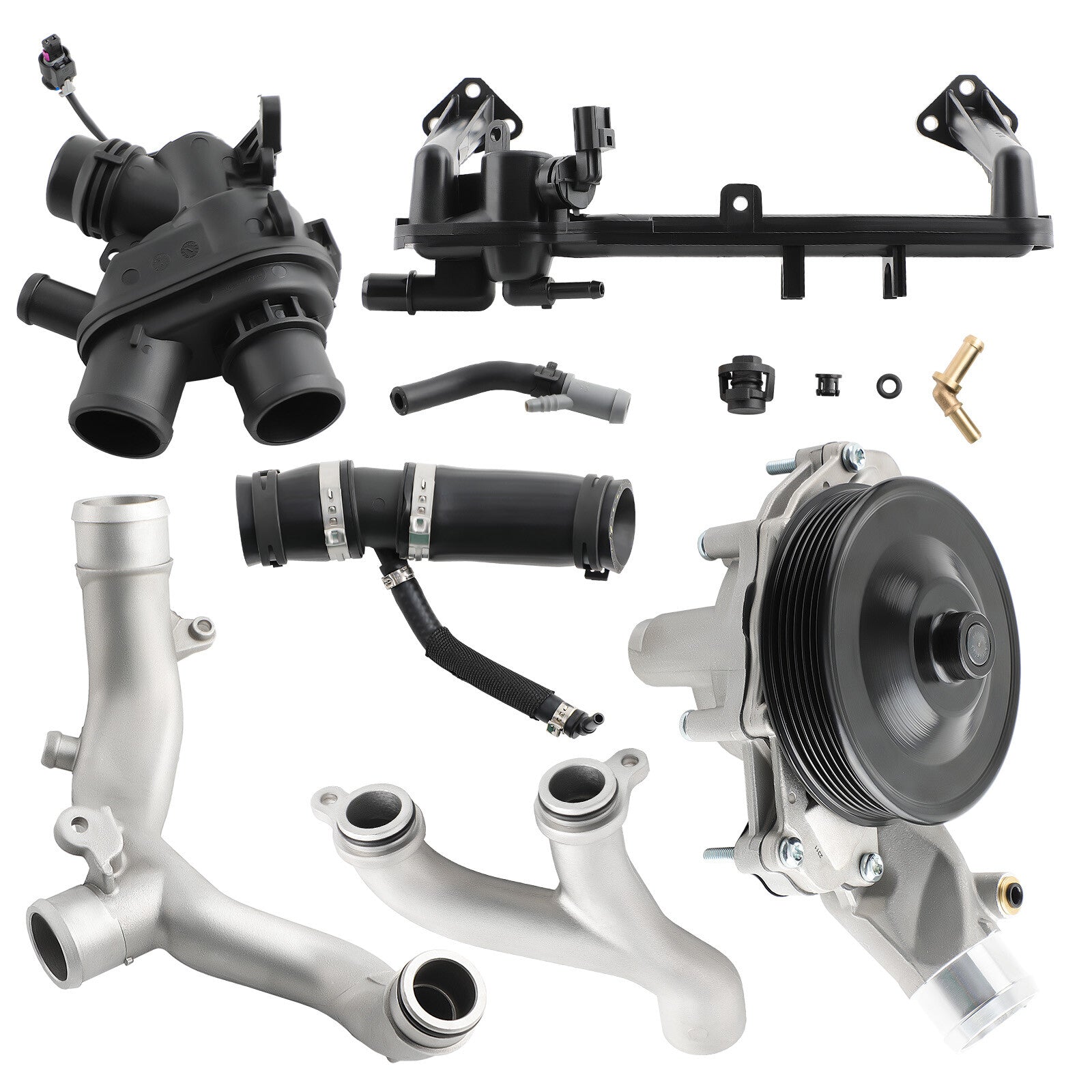 Fit for Land Rover for Range Rover 5.0L 3.0L Upgraded Cooling Water Pump Pipe System Kit
