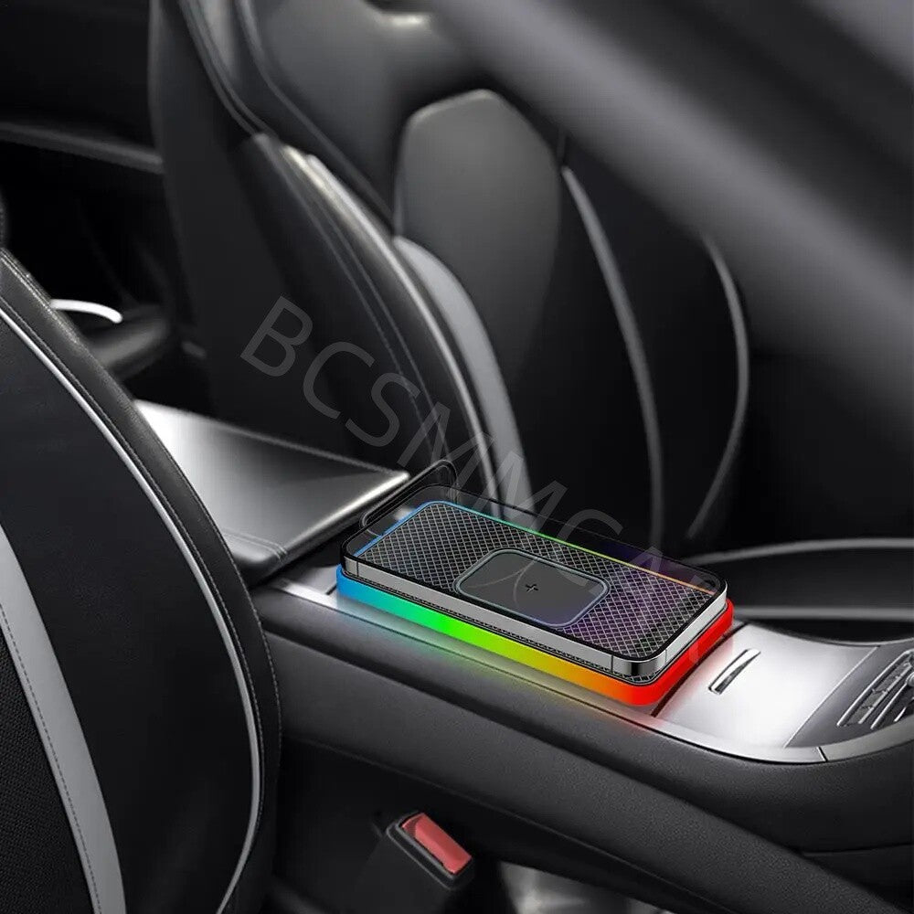 Car Wireless for Charger Pad Phone Fast Charging Mat Non-Slip Interior Accessories