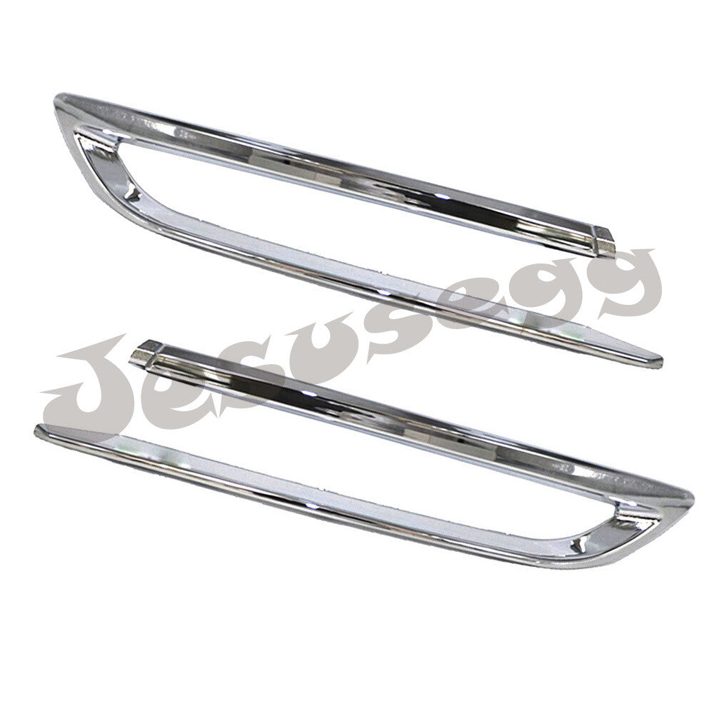 Pair Fits 2011-16 for BMW 5 series 528i Rear Right+Left Side Moulding Rocker Panel