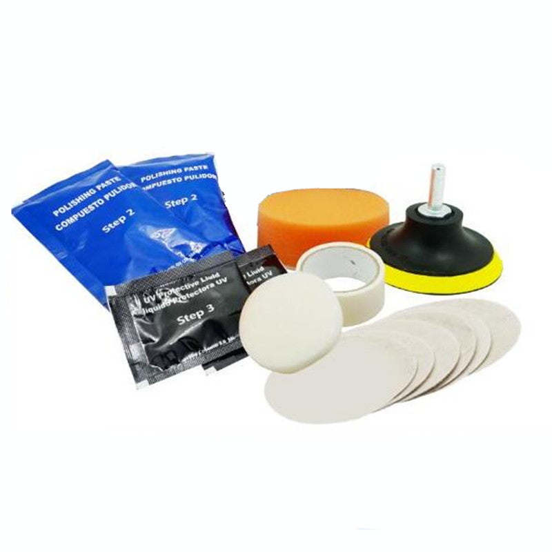 Car Plastic Headlight Cleaning Restoration System Polishing Compound Auto Tool