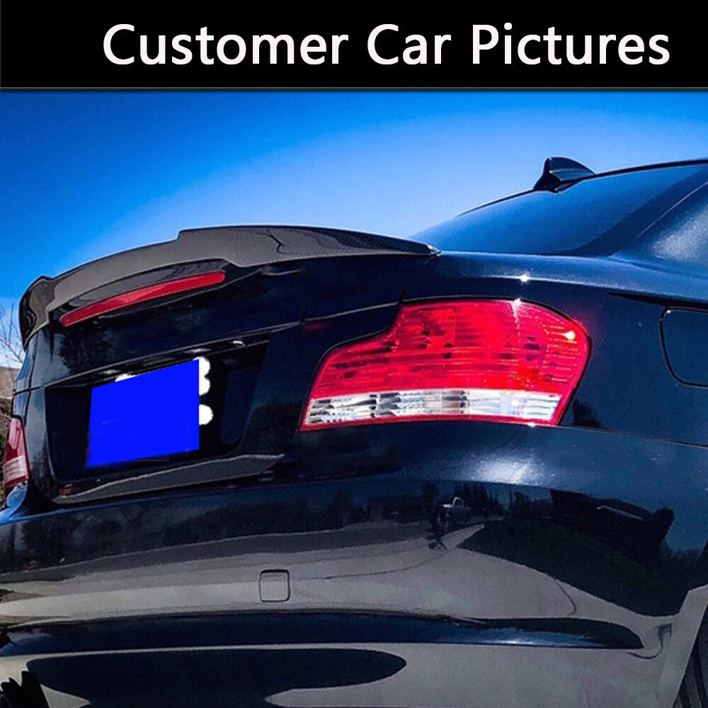 for BMW E82 E88 120i 125i 135i 1M 2007-2013 Carbon Fiber Rear Trunk Spoiler Wing