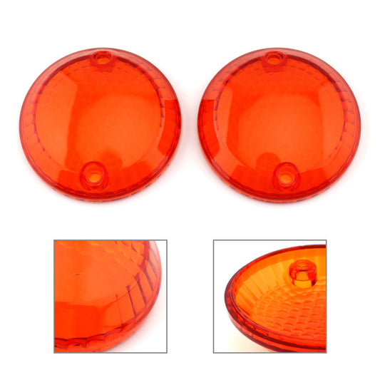 Motorcycle Turn Signal Light Lens Cover for Suzuki Intruder 1400 VX800 Orange